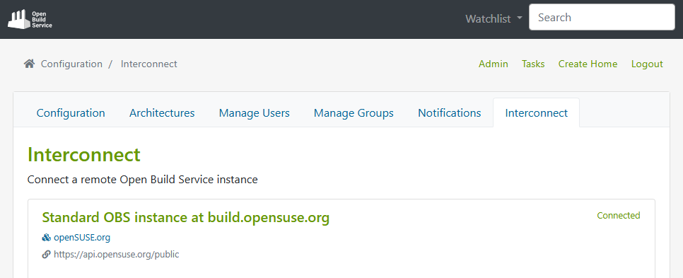 openSUSE.org interconnect