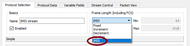 Easy IMIX traffic