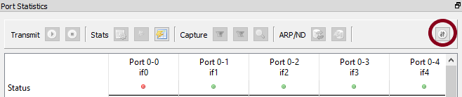 Port Stats View Filter Icon