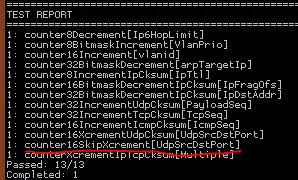 New variable fields automated test case